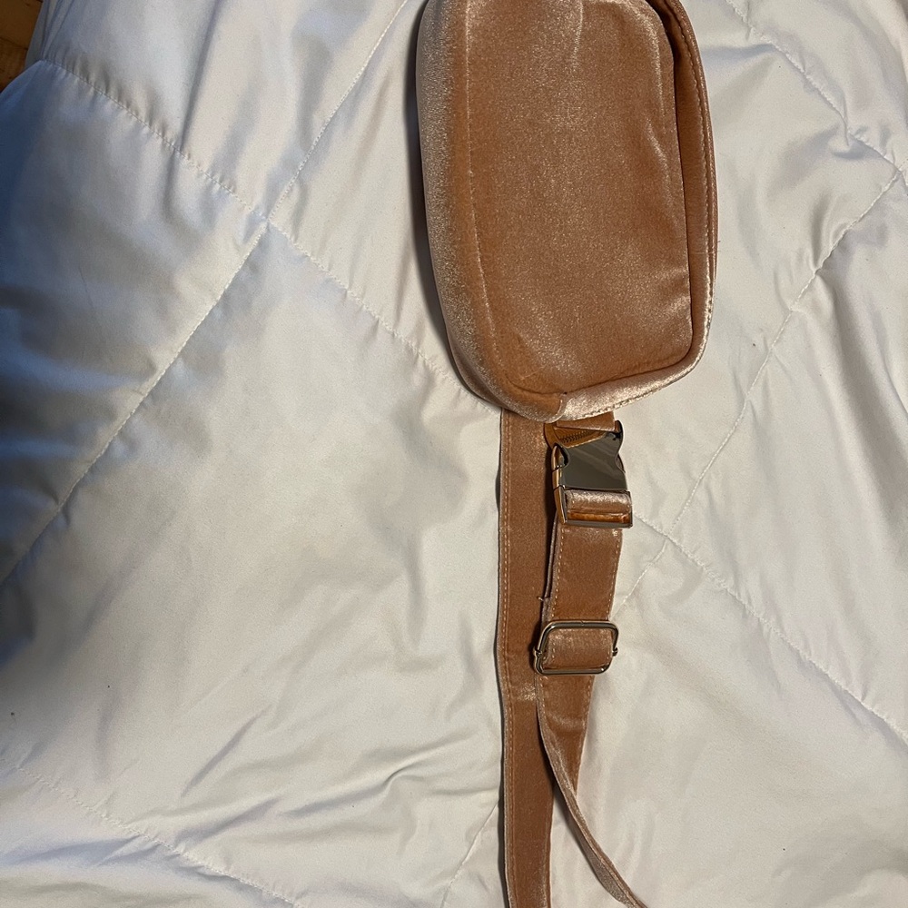 Anthropologie Velvet Belt Bag